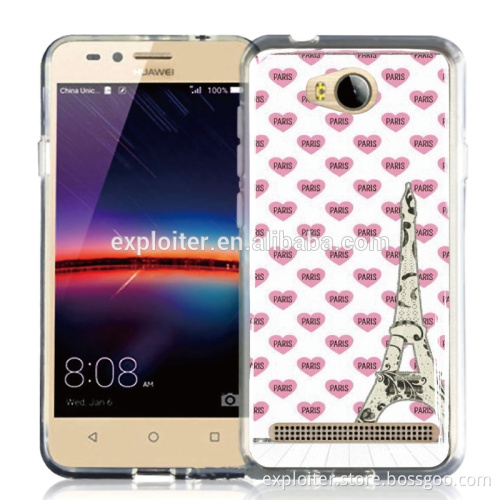 Ultra thin soft plastic epoxy soft design phone case for huawei y3